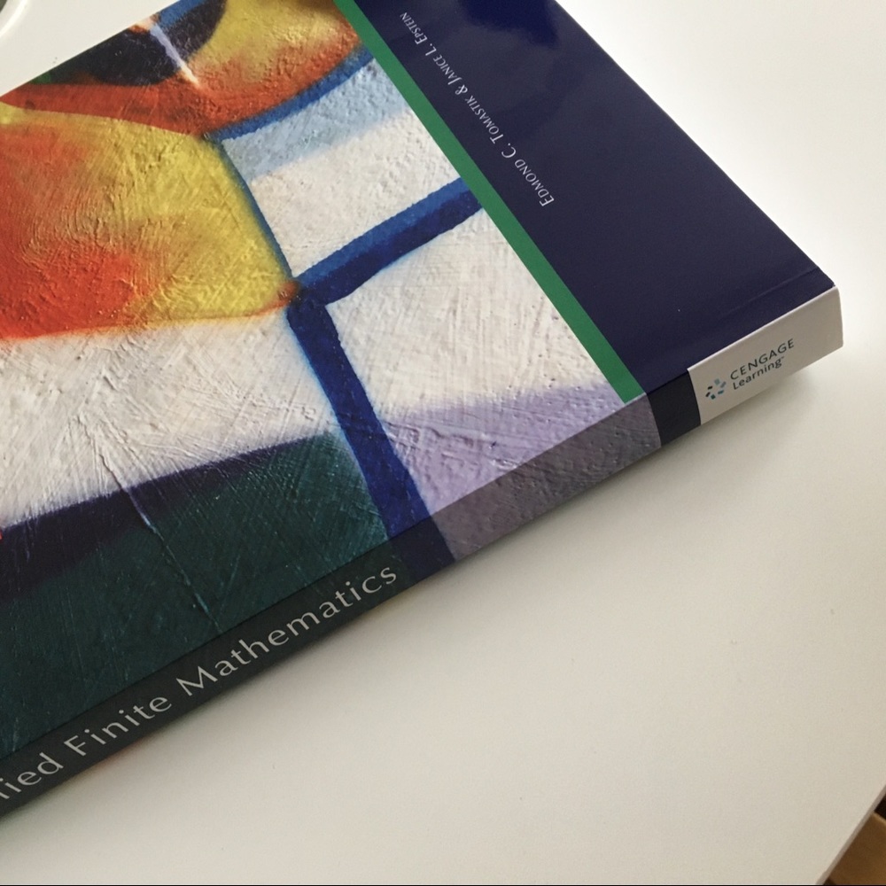 Applied Finite Mathematics Textbook - Picture 4 of 4